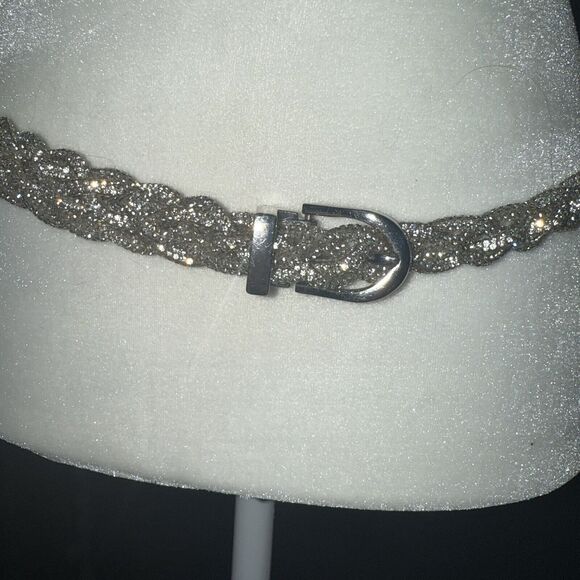 Crystal Rhinestone Braided Sash Belt - Picture 1 of 8